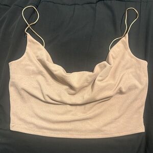 Cowl Neck Crop Top